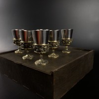 Набір чарок "Монарх" (6 шт.), латунь