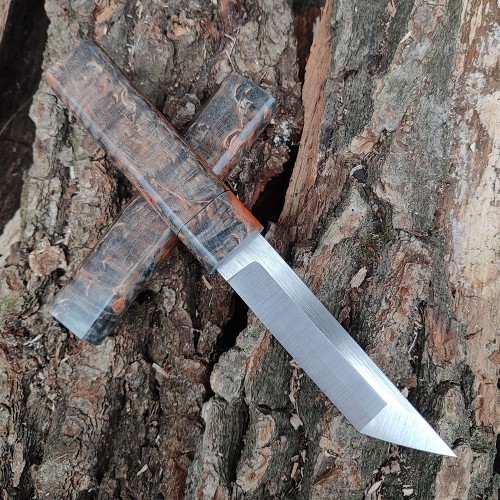 Ніж "Танто" N690, карельська береза, №6