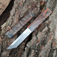 Ніж "Танто" N690, карельська береза, №6