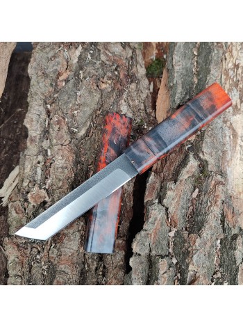 Ніж "Танто" N690, карельська береза, №7