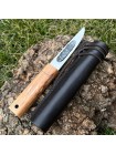 Ніж "ЯКУТ N690, V-029", шкіряні ножни