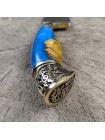Ніж пчак ручної роботи вик. 11 (ламинат дамаск)