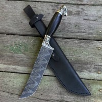 Нож пчак исп. 12, дамаск ламинат