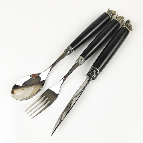 Столовий набір "Кабанчики" граб