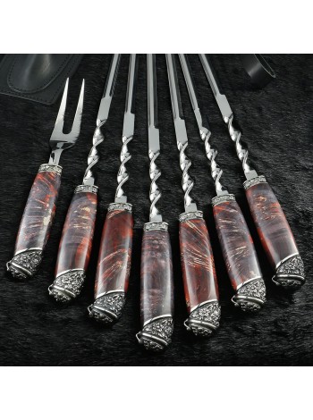 "Квіткові" №5 шампури з виделкою в сагайдаку