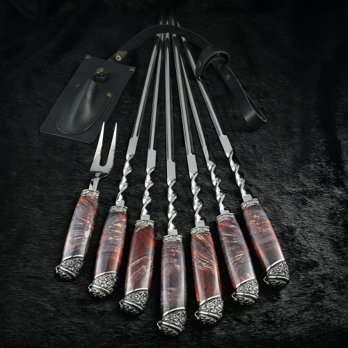 "Квіткові" №5 шампури з виделкою в сагайдаку